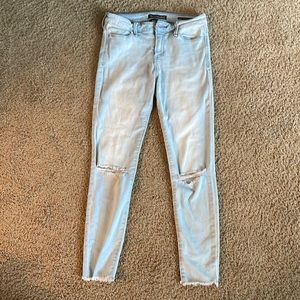 Abercrombie mid rise super skinny ankle Jean